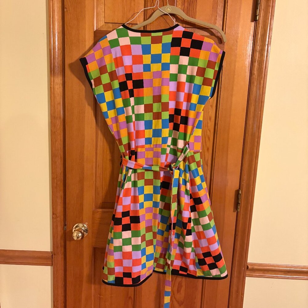 Nooworks Carnival Print Color Block Wrap-Around D… - image 2